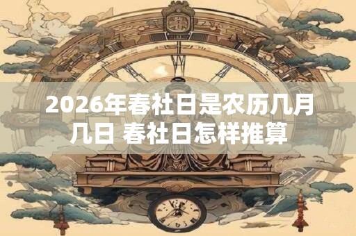 2026年春社日是农历几月几日 春社日怎样推算