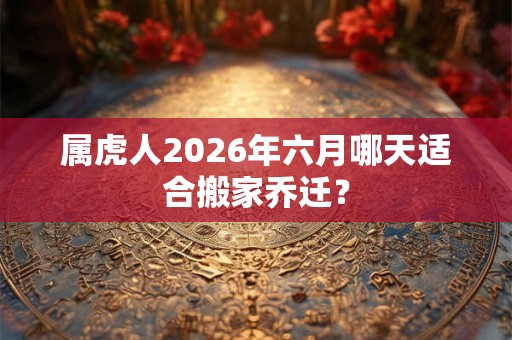 属虎人2026年六月哪天适合搬家乔迁？