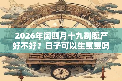 2026年闰四月十九剖腹产好不好？日子可以生宝宝吗？
