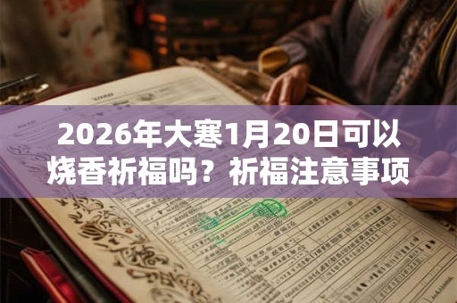 2026年大寒1月20日可以烧香祈福吗？祈福注意事项大全！