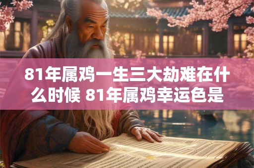 81年属鸡一生三大劫难在什么时候 81年属鸡幸运色是什么
