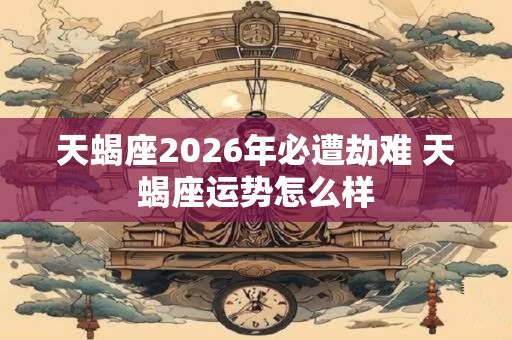 天蝎座2026年必遭劫难 天蝎座运势怎么样