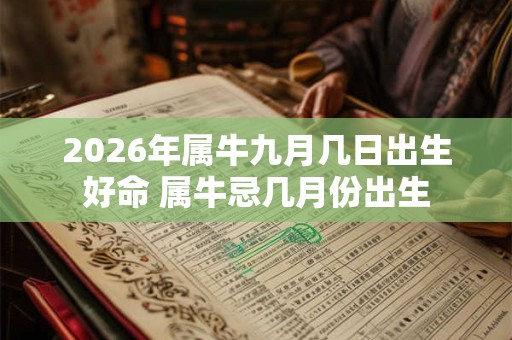 2026年属牛九月几日出生好命 属牛忌几月份出生