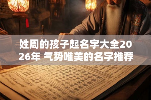 姓周的孩子起名字大全2026年 气势唯美的名字推荐 姓周的孩子起名字大全2026年 气势唯美的名字推荐