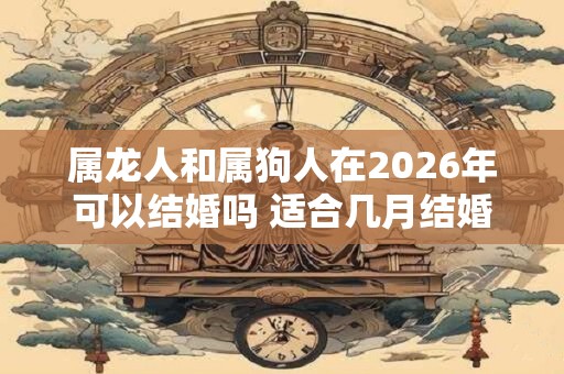 属龙人和属狗人在2026年可以结婚吗 适合几月结婚