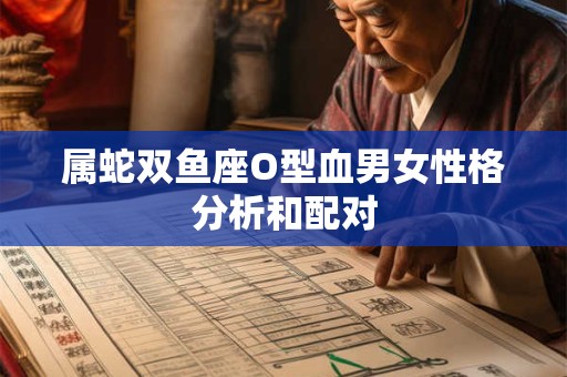 属蛇双鱼座O型血男女性格分析和配对