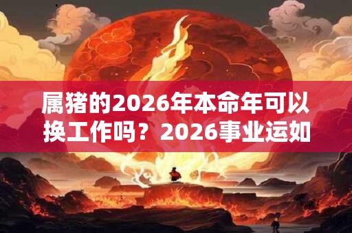 属猪的2026年本命年可以换工作吗？2026事业运如何？