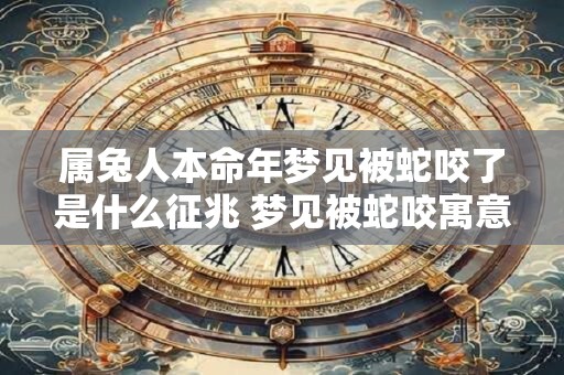 属兔人本命年梦见被蛇咬了是什么征兆 梦见被蛇咬寓意着什么属兔