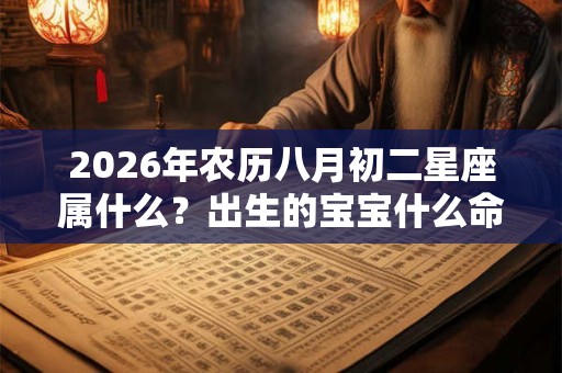 2026年农历八月初二星座属什么？出生的宝宝什么命？