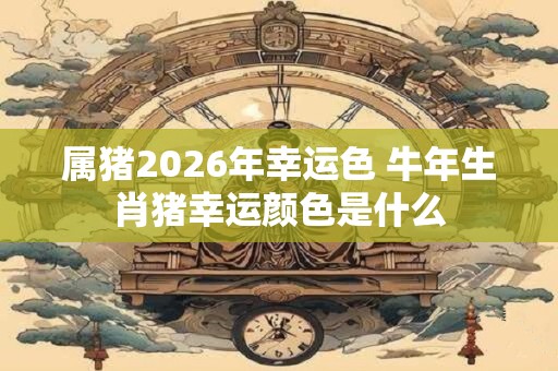 属猪2026年幸运色 牛年生肖猪幸运颜色是什么