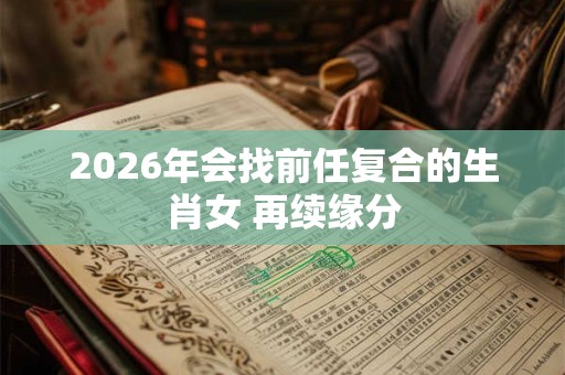2026年会找前任复合的生肖女 再续缘分