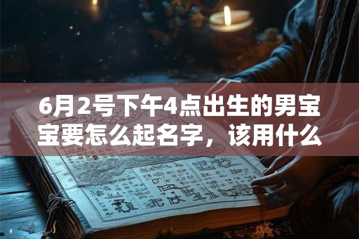 6月2号下午4点出生的男宝宝要怎么起名字，该用什么字好