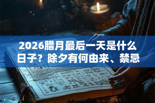 2026腊月最后一天是什么日子?除夕有何由来、禁忌? 2026腊月最后一天是什么日子?除夕有何由来、禁忌?