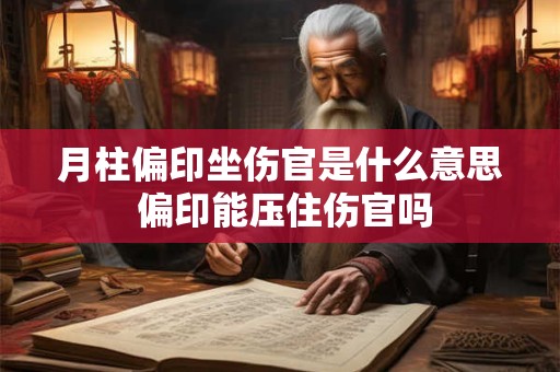 月柱偏印坐伤官是什么意思 偏印能压住伤官吗 月柱偏印坐伤官是什么意思 偏印能压住伤官吗