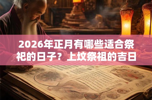 2026年正月有哪些适合祭祀的日子？上坟祭祖的吉日一览表