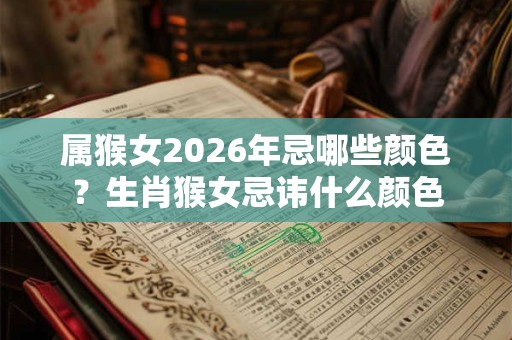 属猴女2026年忌哪些颜色？生肖猴女忌讳什么颜色