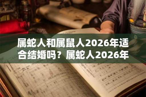 属蛇人和属鼠人2026年适合结婚吗？属蛇人2026年运势如何？