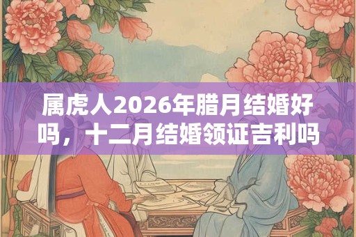属虎人2026年腊月结婚好吗，十二月结婚领证吉利吗？