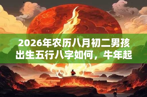 2026年农历八月初二男孩出生五行八字如何，牛年起名推荐