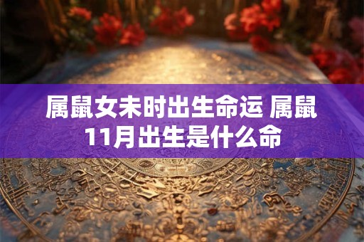 属鼠女未时出生命运 属鼠11月出生是什么命