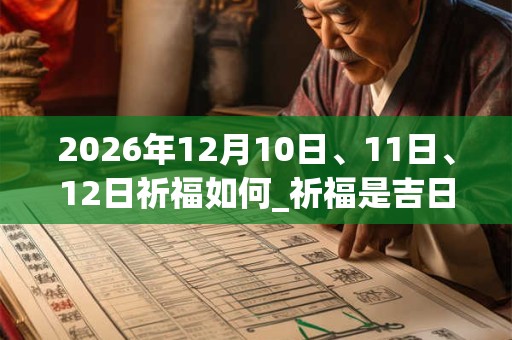 2026年12月10日、11日、12日祈福如何_祈福是吉日吗