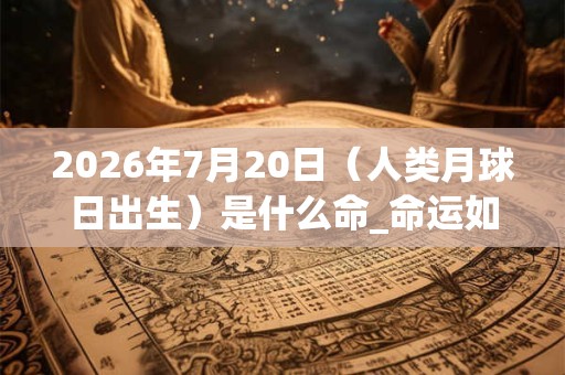 2026年7月20日（人类月球日出生）是什么命_命运如何