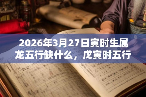 2026年3月27日寅时生属龙五行缺什么，戊寅时五行缺什么