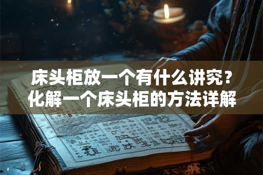 床头柜放一个有什么讲究？化解一个床头柜的方法详解