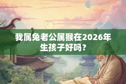 我属兔老公属猴在2026年生孩子好吗? 我属兔老公属猴在2026年生孩子好吗?