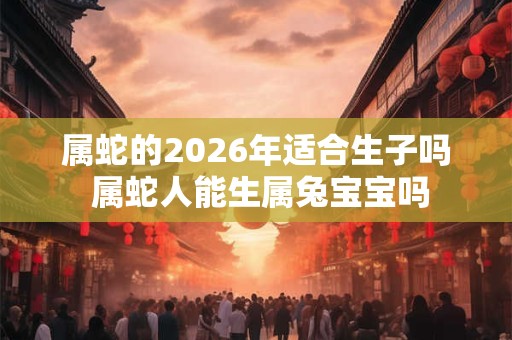 属蛇的2026年适合生子吗 属蛇人能生属兔宝宝吗