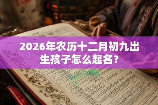 2026年农历十二月初九出生孩子怎么起名？