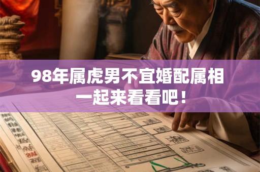 98年属虎男不宜婚配属相 一起来看看吧！