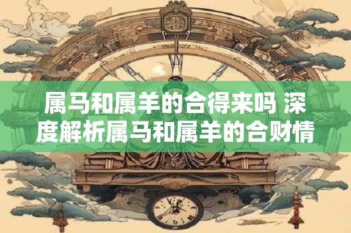 属马和属羊的合得来吗 深度解析属马和属羊的合财情况