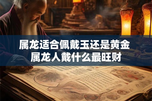 属龙适合佩戴玉还是黄金 属龙人戴什么最旺财