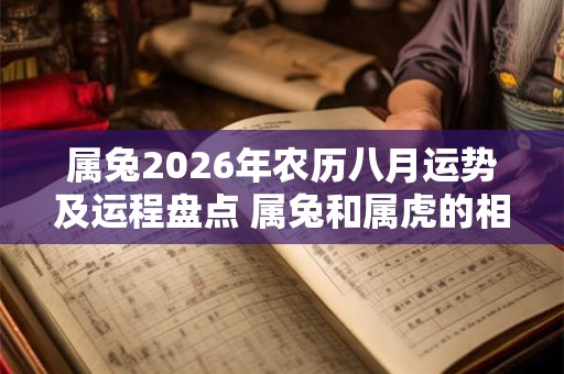 属兔2026年农历八月运势及运程盘点 属兔和属虎的相克吗