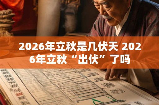 2026年立秋是几伏天 2026年立秋“出伏”了吗