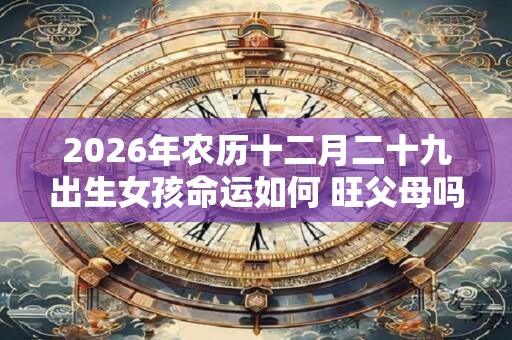 2026年农历十二月二十九出生女孩命运如何 旺父母吗