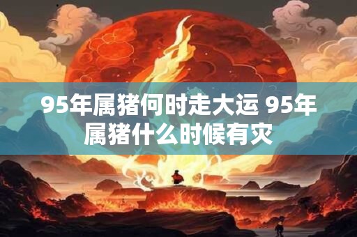 95年属猪何时走大运 95年属猪什么时候有灾
