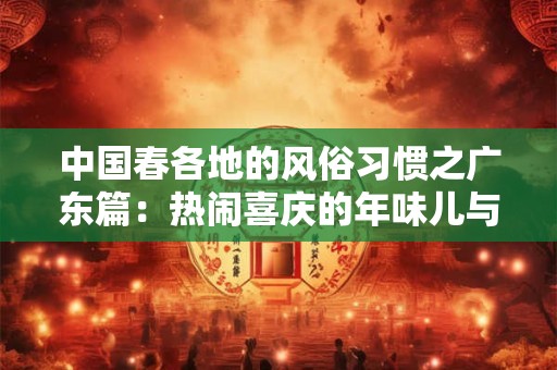 中国春各地的风俗习惯之广东篇：热闹喜庆的年味儿与独特春色