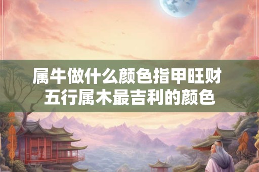 属牛做什么颜色指甲旺财 五行属木最吉利的颜色