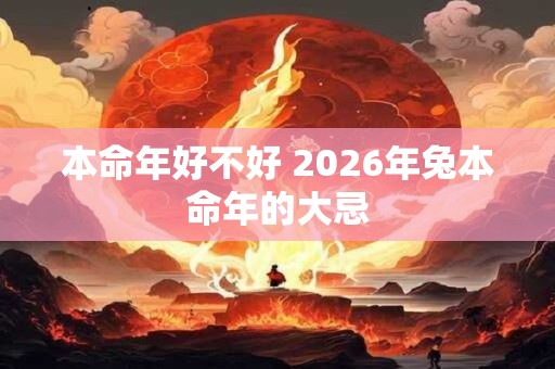本命年好不好 2026年兔本命年的大忌