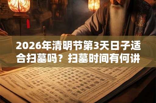 2026年清明节第3天日子适合扫墓吗？扫墓时间有何讲究？