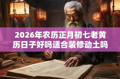 2026年农历正月初七老黄历日子好吗适合装修动土吗? 2026年农历正月初七老黄历日子好吗适合装修动土吗?