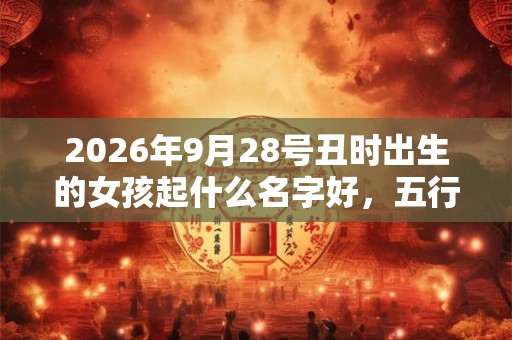 2026年9月28号丑时出生的女孩起什么名字好，五行属什么