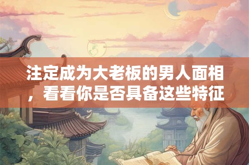 注定成为大老板的男人面相，看看你是否具备这些特征