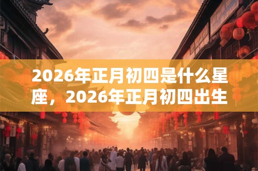 2026年正月初四是什么星座，2026年正月初四出生男孩命运