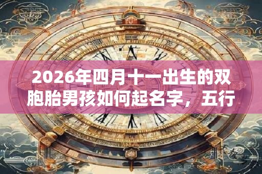 2026年四月十一出生的双胞胎男孩如何起名字，五行属什么