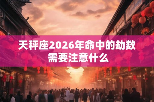天秤座2026年命中的劫数 需要注意什么