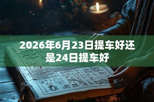 2026年6月23日提车好还是24日提车好