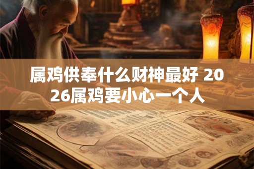 属鸡供奉什么财神最好 2026属鸡要小心一个人